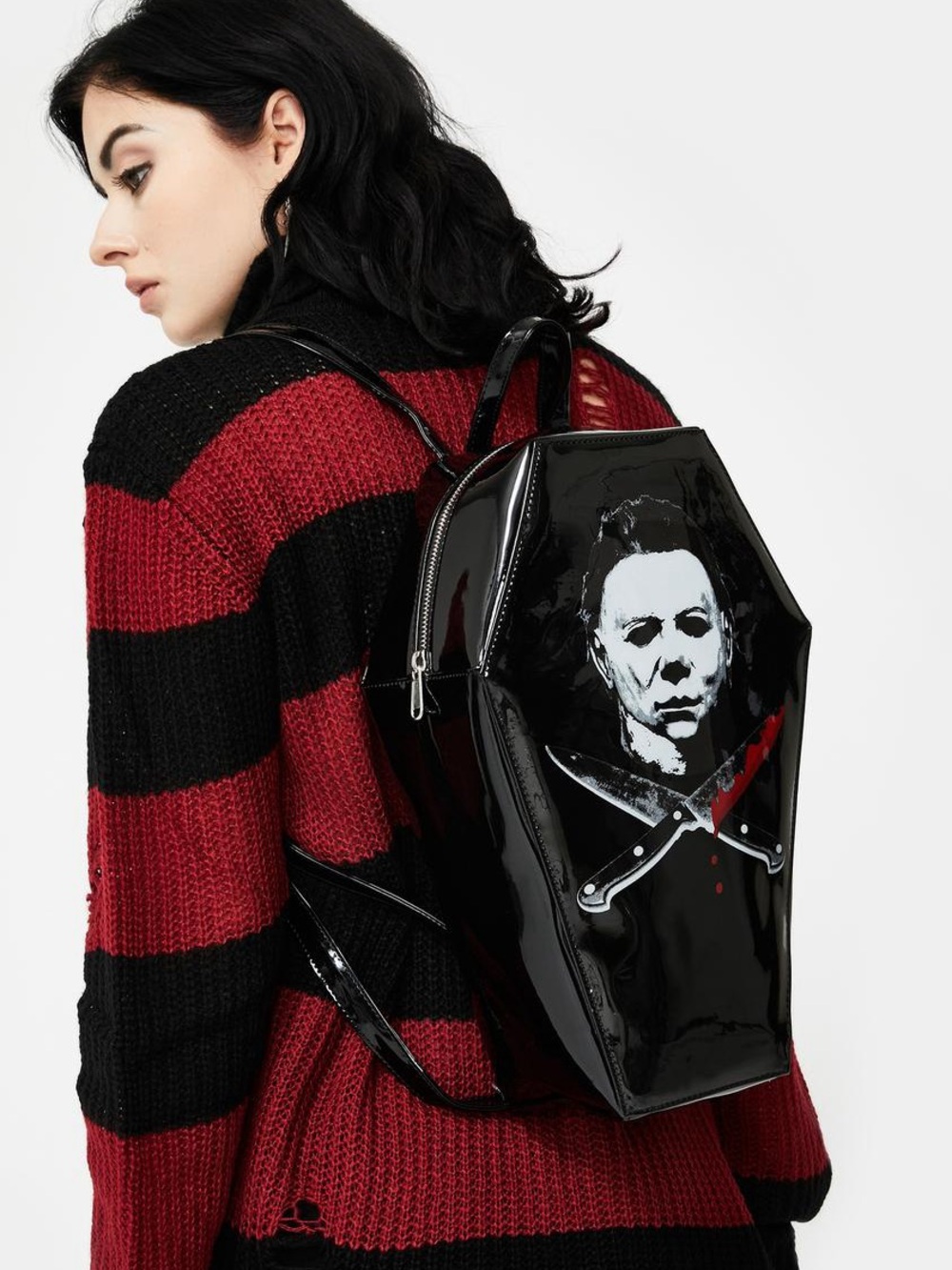 Rock Rebel Michael Myers coffin backpack